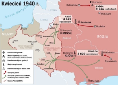 mapa Katyn