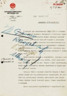 Nota Firmada por Stalin