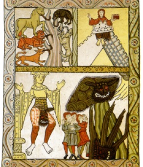 Hildegarda y Anticristo cuadro completo